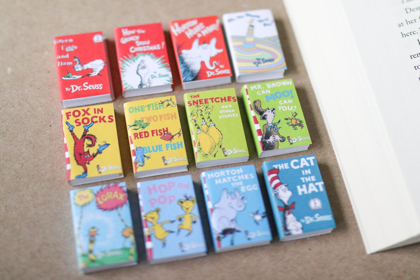 Handmade MINI Dr. Suess Books (set of 12 mini books)
