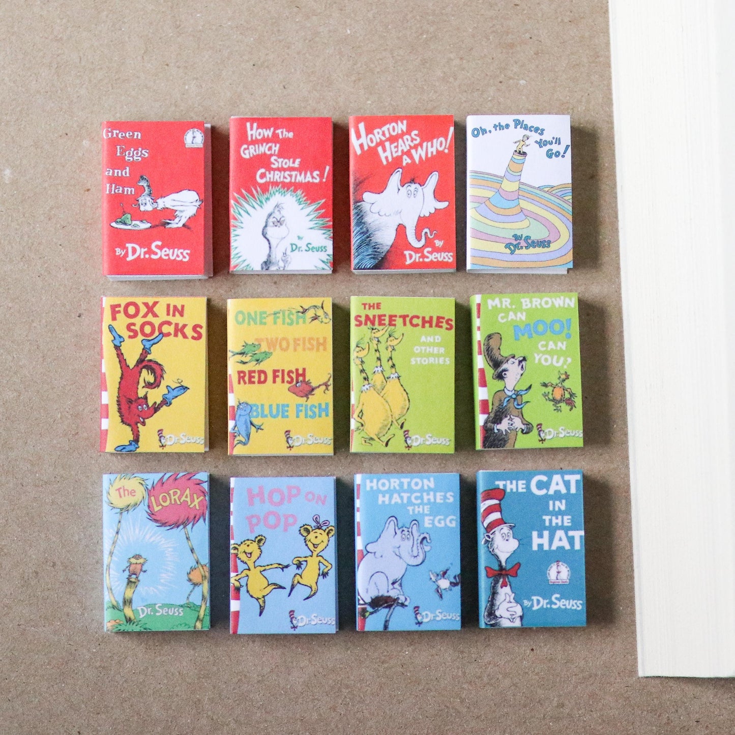 Handmade MINI Dr. Suess Books (set of 12 mini books)