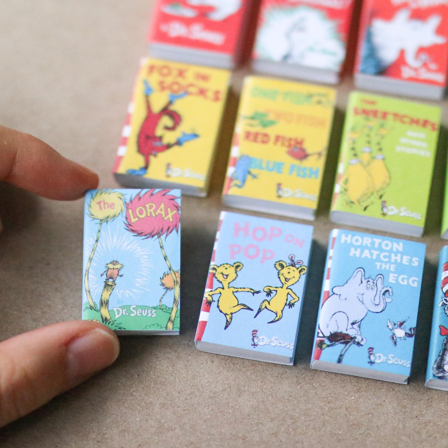 Handmade MINI Dr. Suess Books (set of 12 mini books)