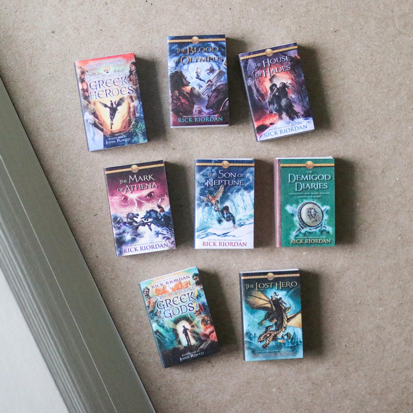 Handmade MINI The Heroes of Olympus Series Books (set of 8 mini books)