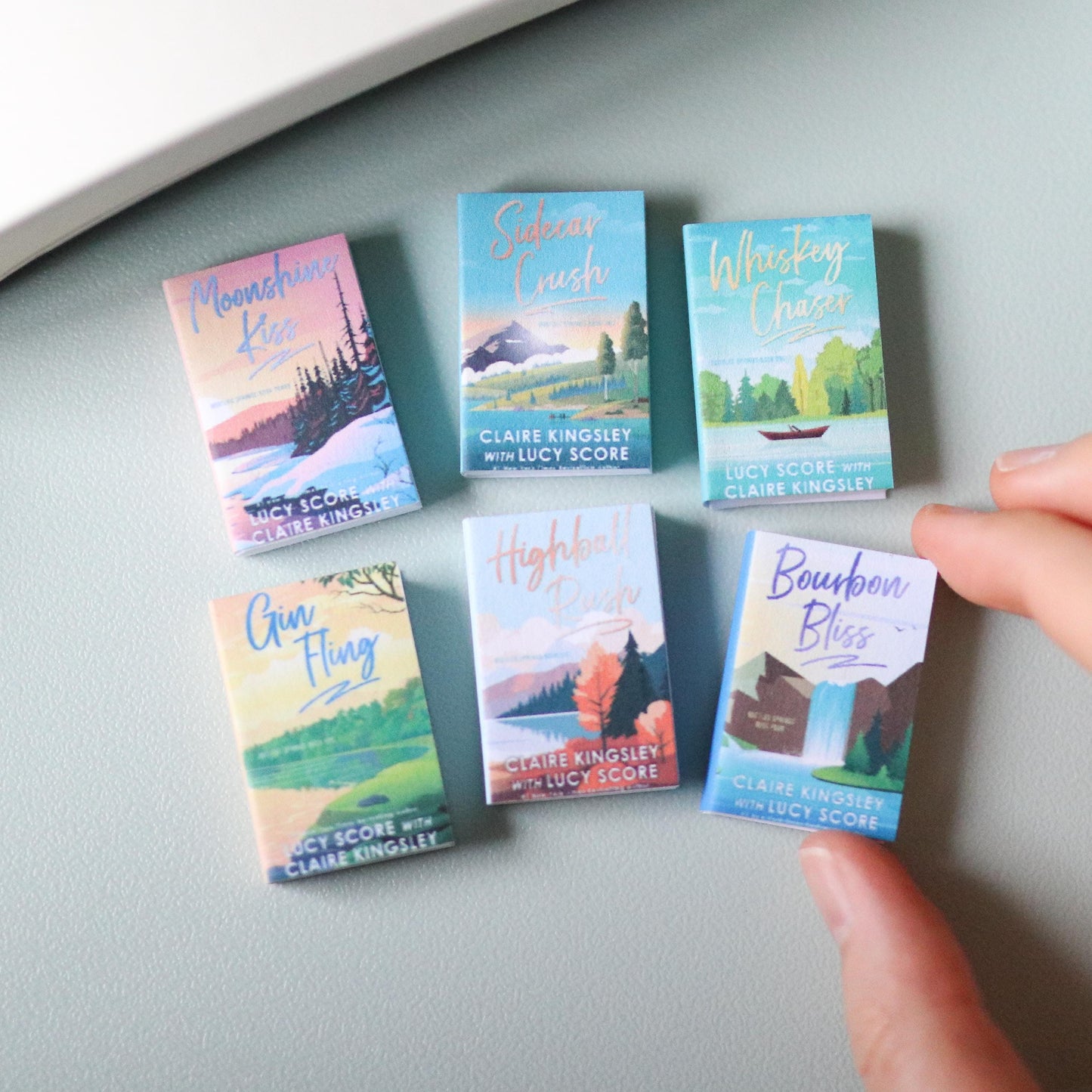 Handmade MINI Bootleg Springs Series Books (set of 6 mini books)