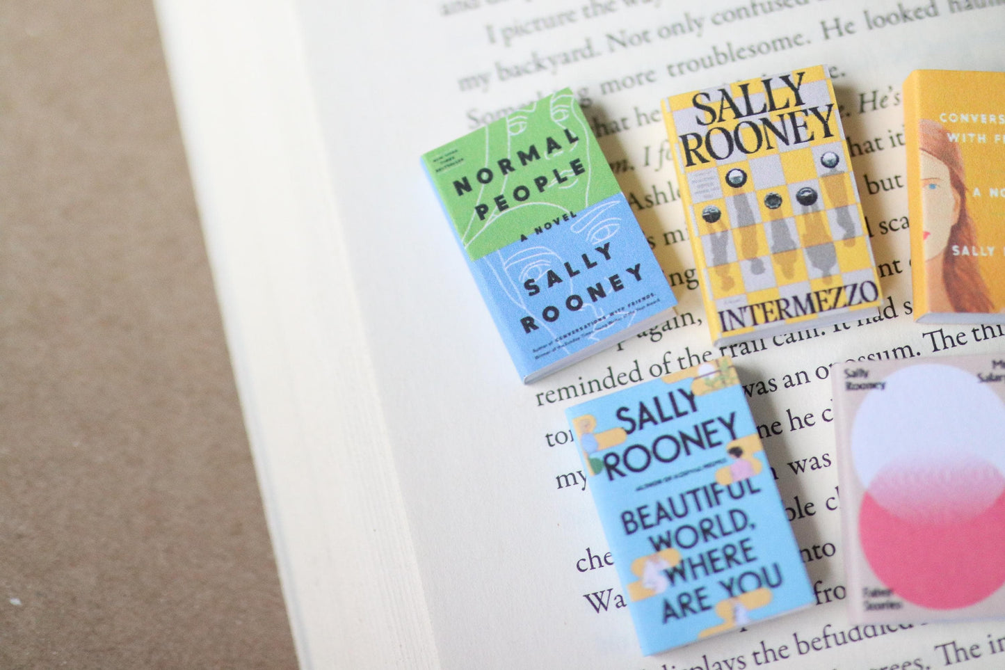 Handmade MINI Sally Rooney Books (set of 5 mini books)