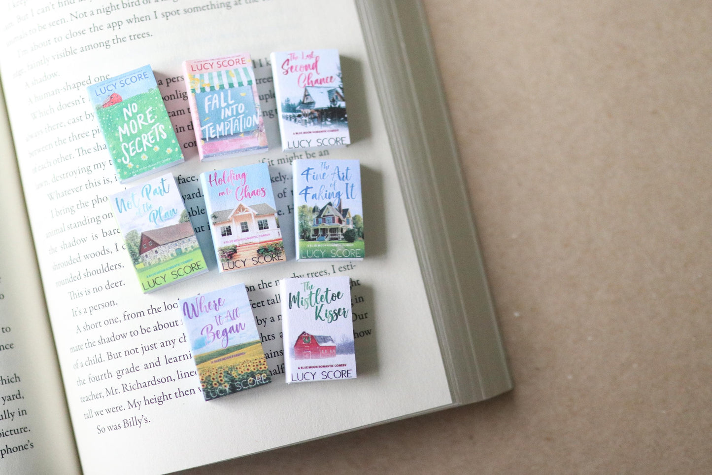 Handmade MINI Blue Moon Series Books (set of 8 mini books)
