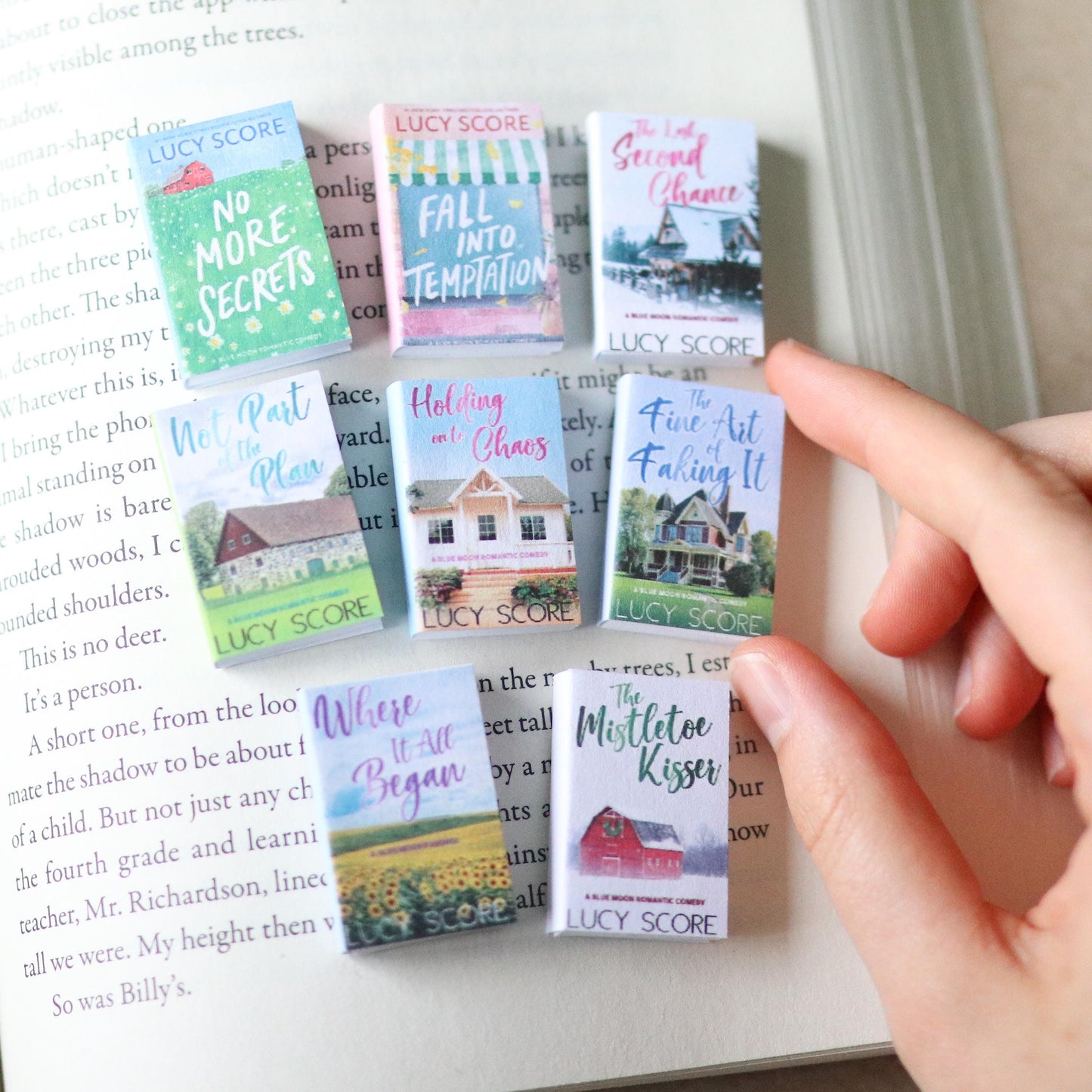 Handmade MINI Blue Moon Series Books (set of 8 mini books)