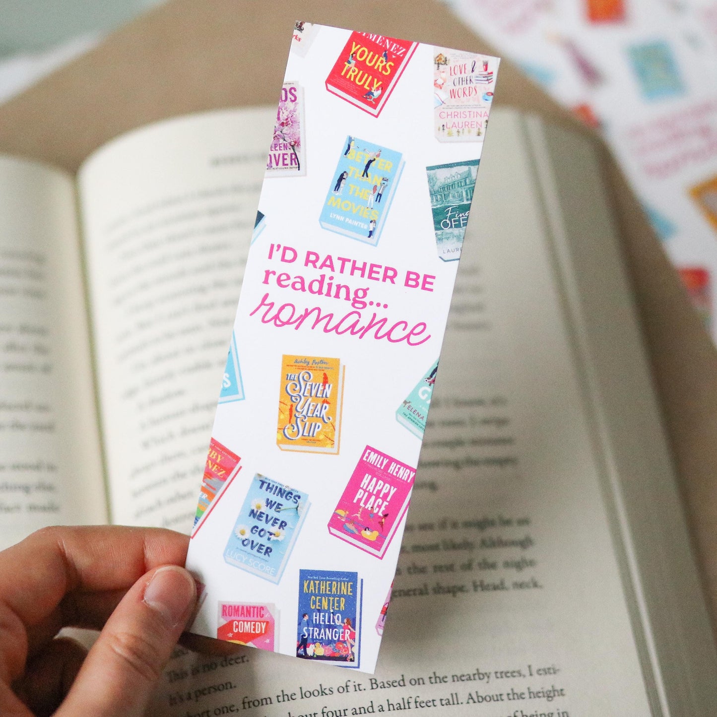 Romance inspired Bookmark
