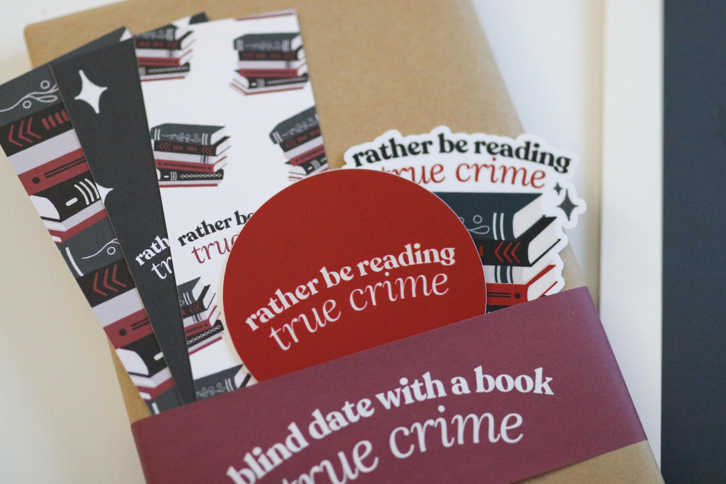 True Crime Blind Date With A Book | Mystery Book Gift, New Surprise detective gift for readers book lover reader reading bookworm forensic