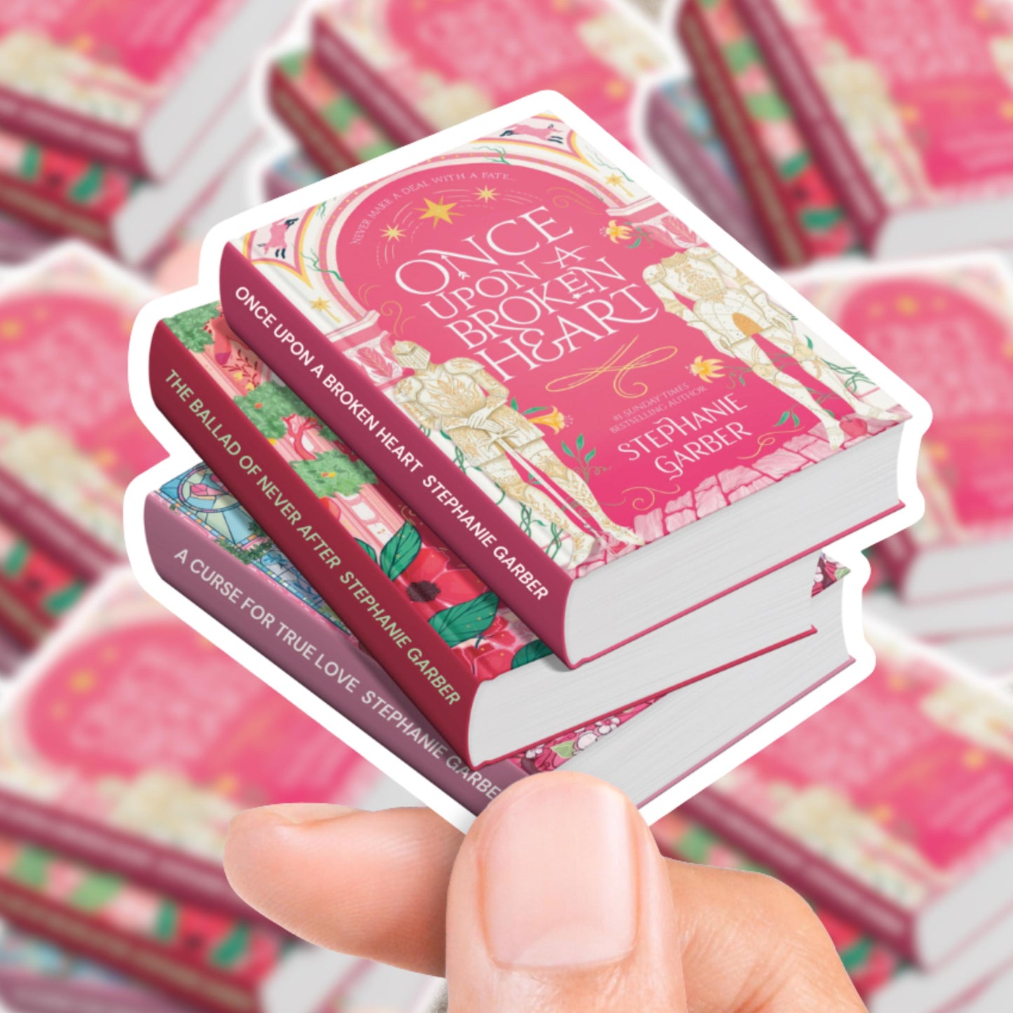 Once Upon a Broken Heart Book Stack Sticker