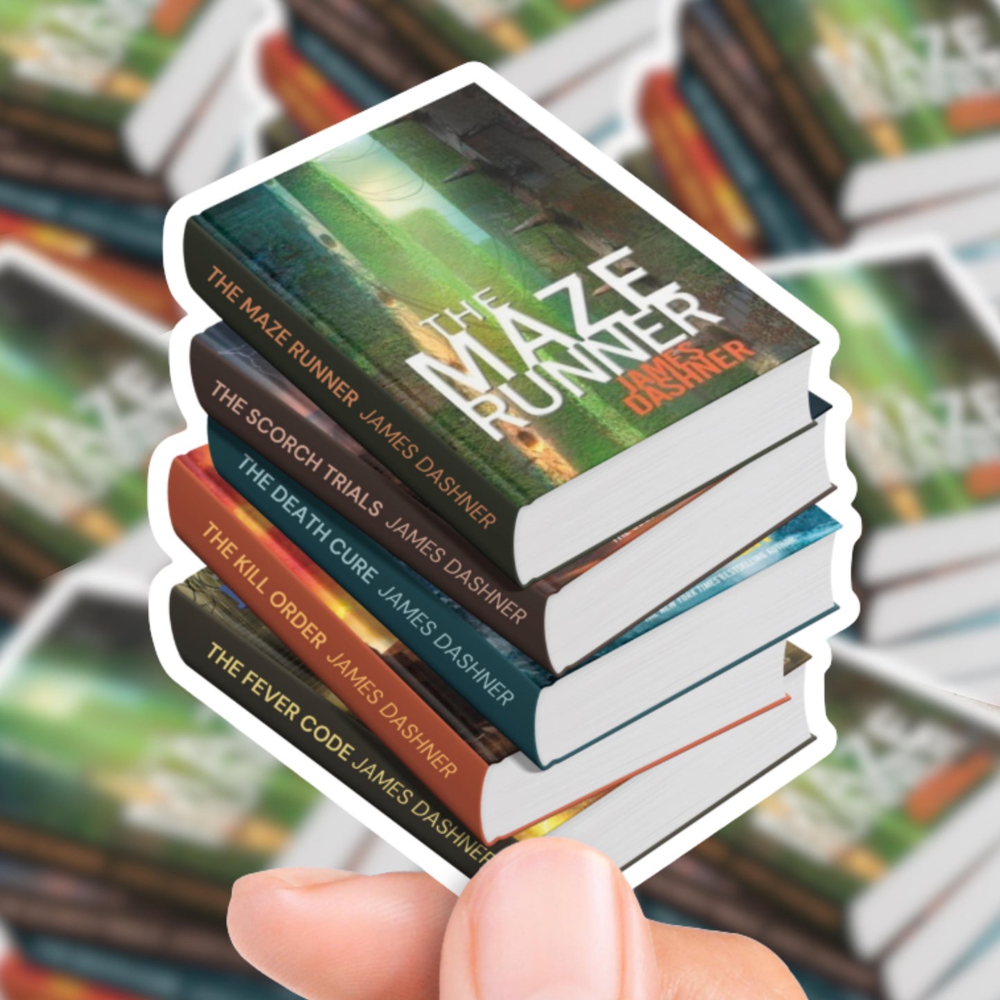 The Maze Runner Book Stack Sticker