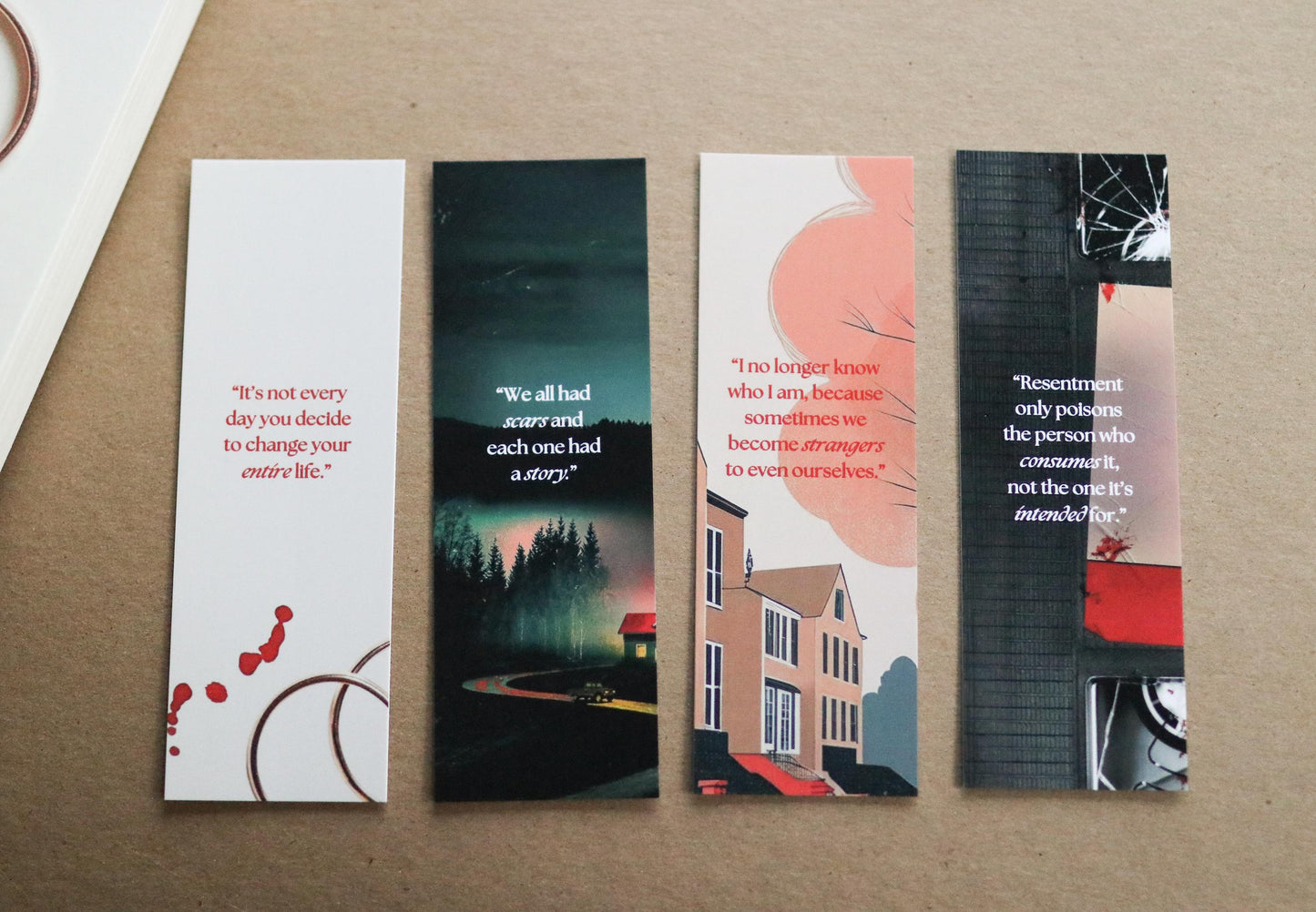 Jeneva Rose Thriller inspired Bookmarks (set of 4)