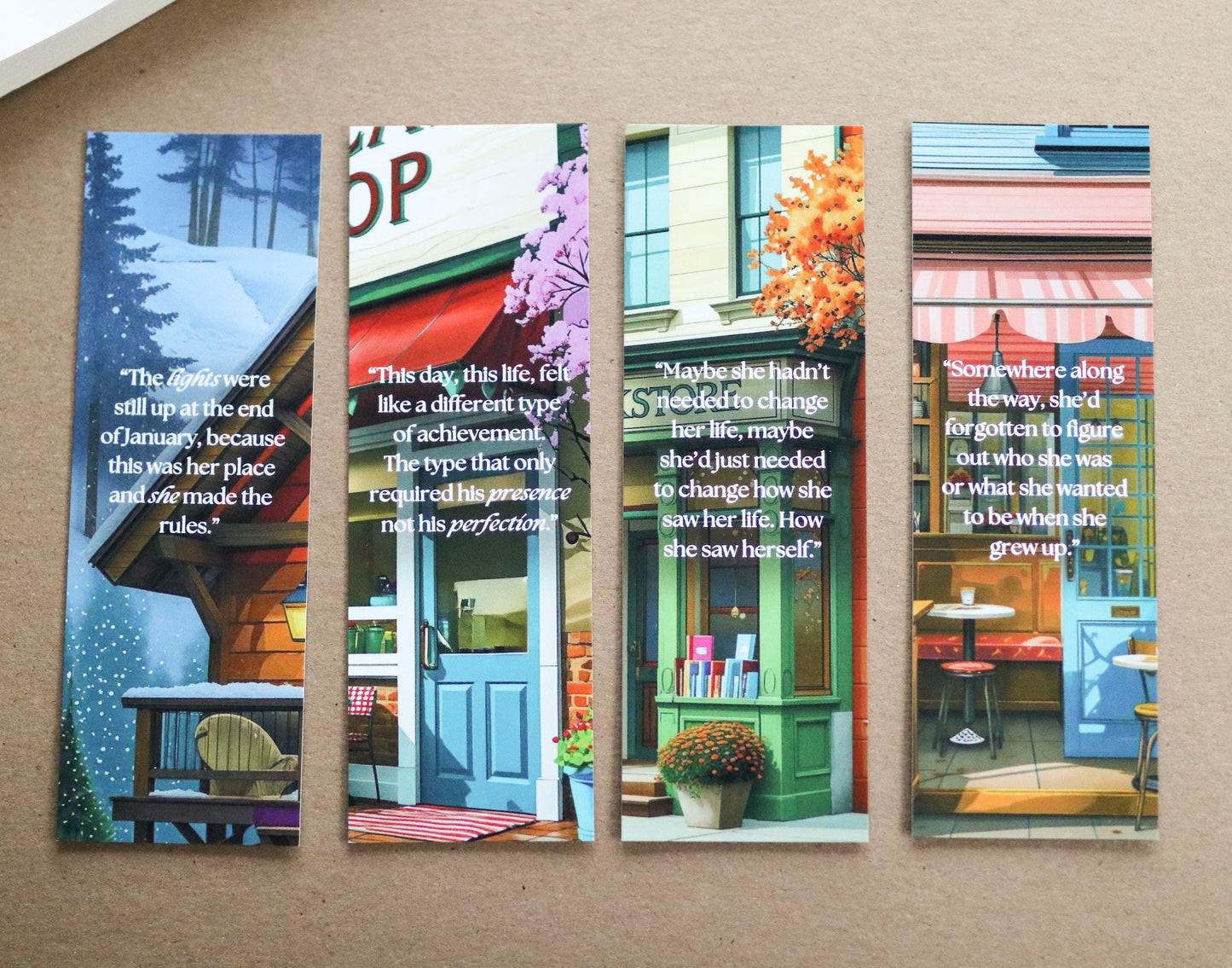Dream Harbor inspired Bookmarks (set of 4)