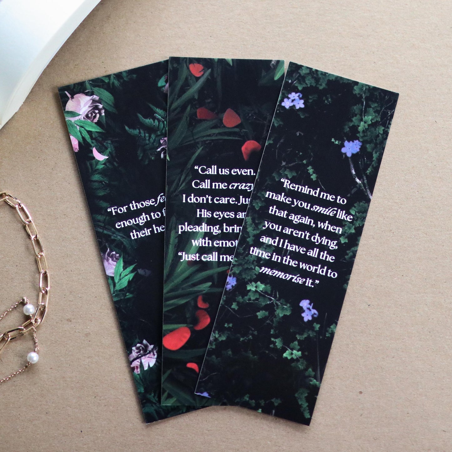 Powerless Inspired Bookmarks (set of 3)