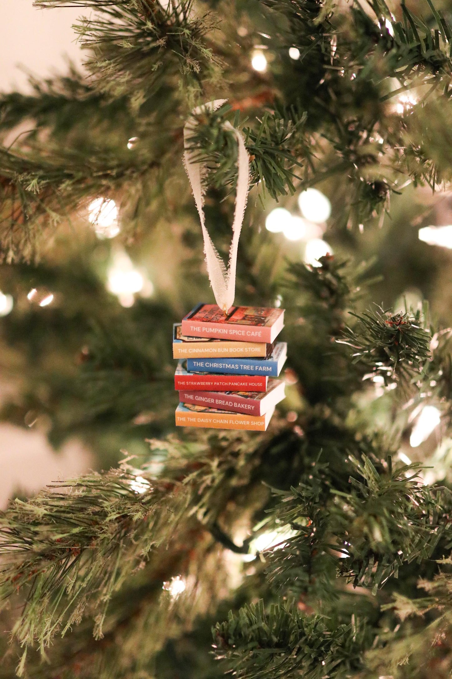 Dream Harbor Mini Book Stack Ornament