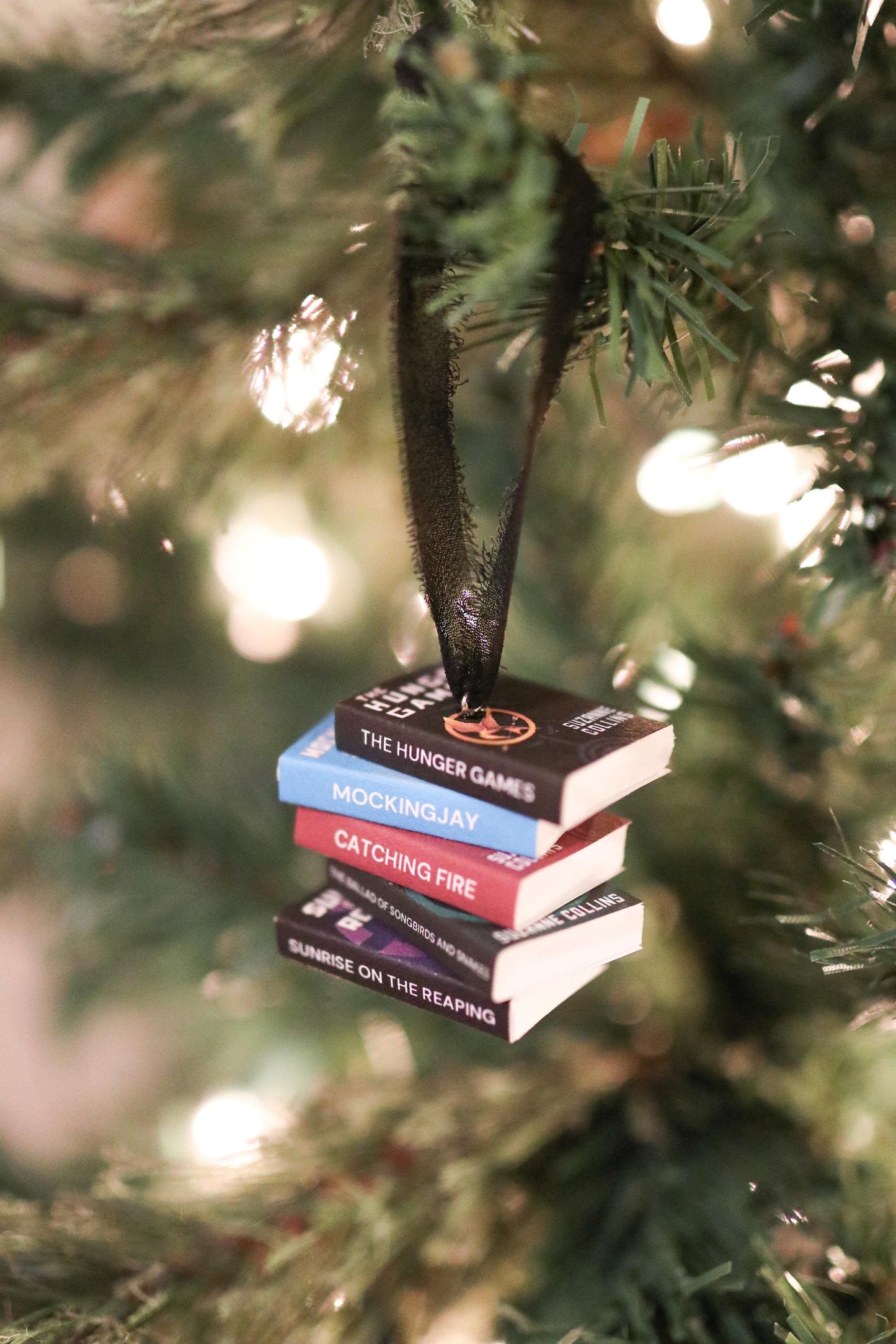 Hunger Games Mini Book Stack Ornament