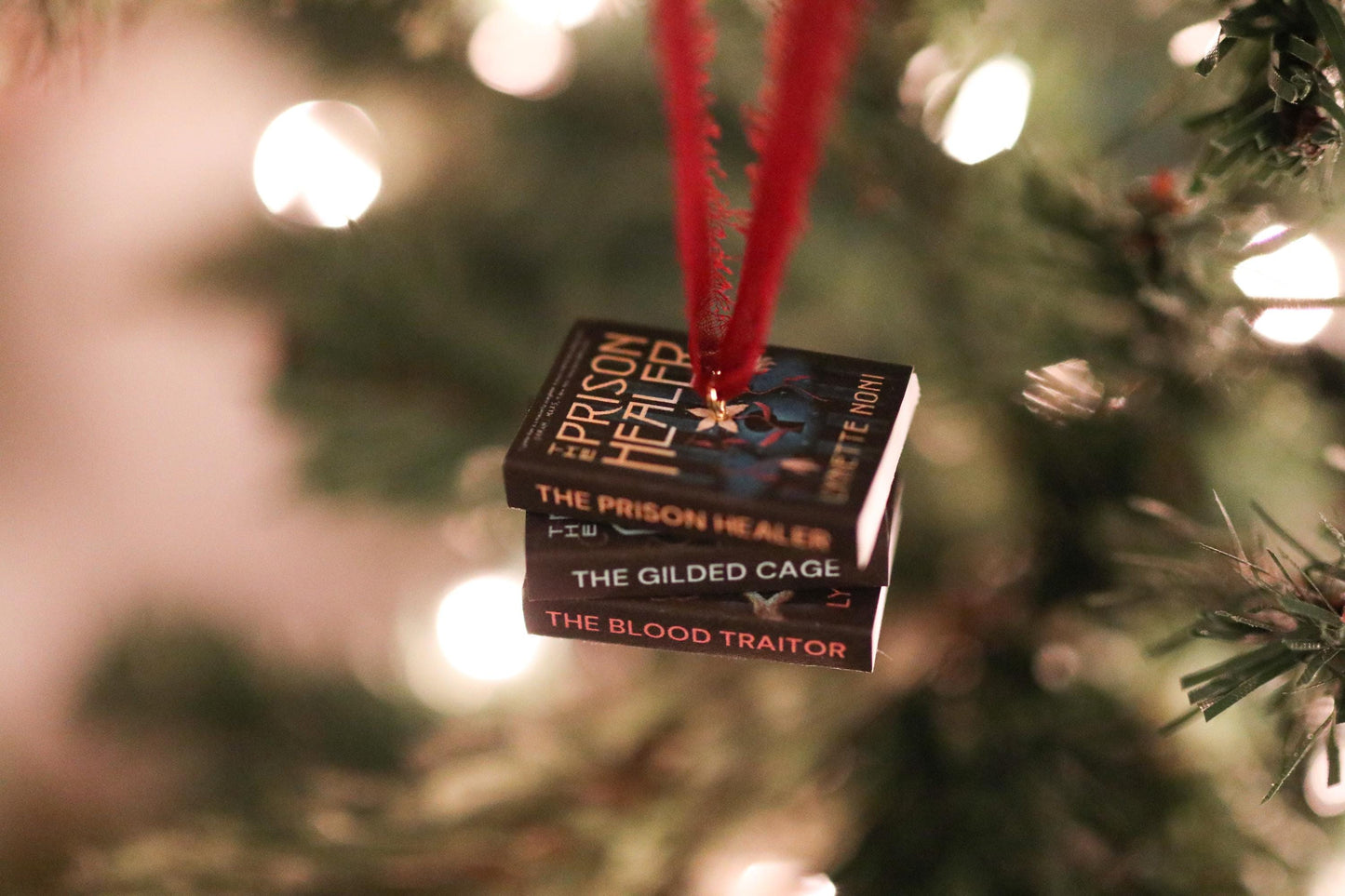 The Prison Healer Mini Book Stack Ornament