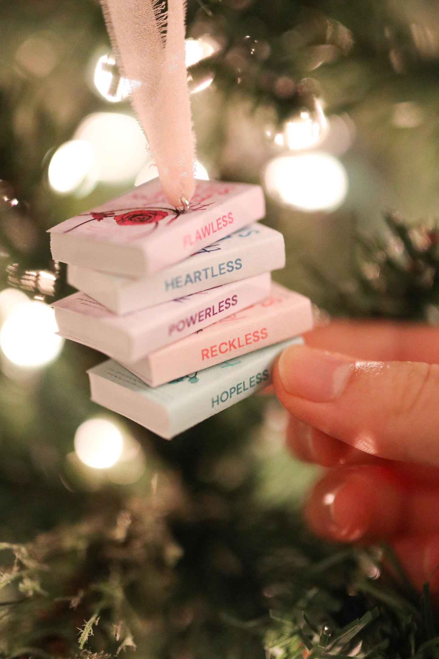 Chestnut Springs Mini Book Stack Ornament