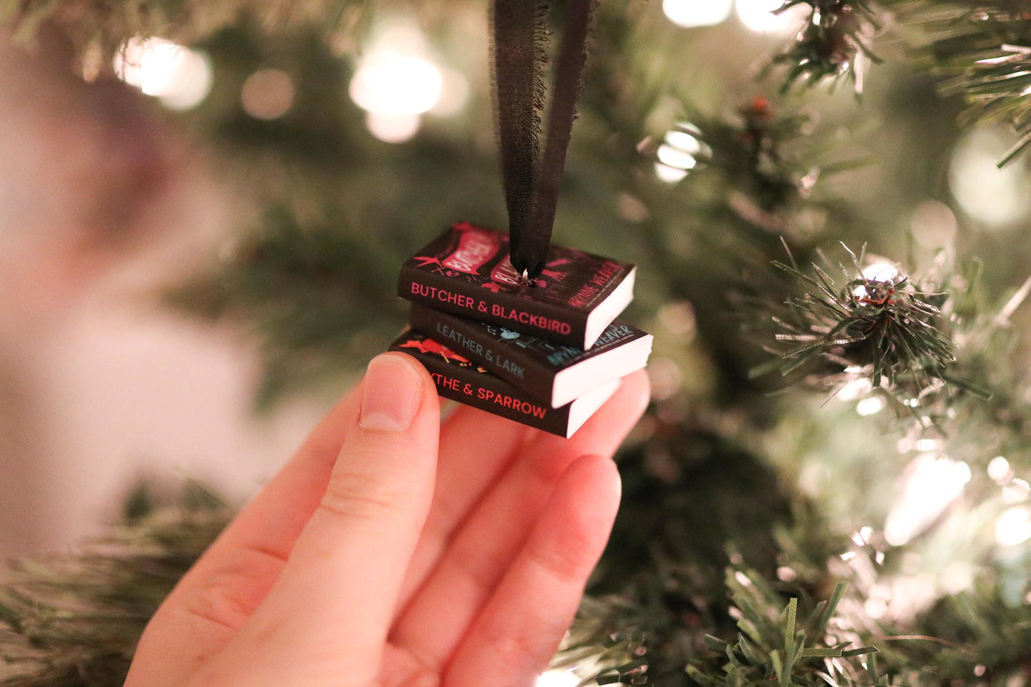 The Ruinous Love Trilogy Mini Book Stack Ornament