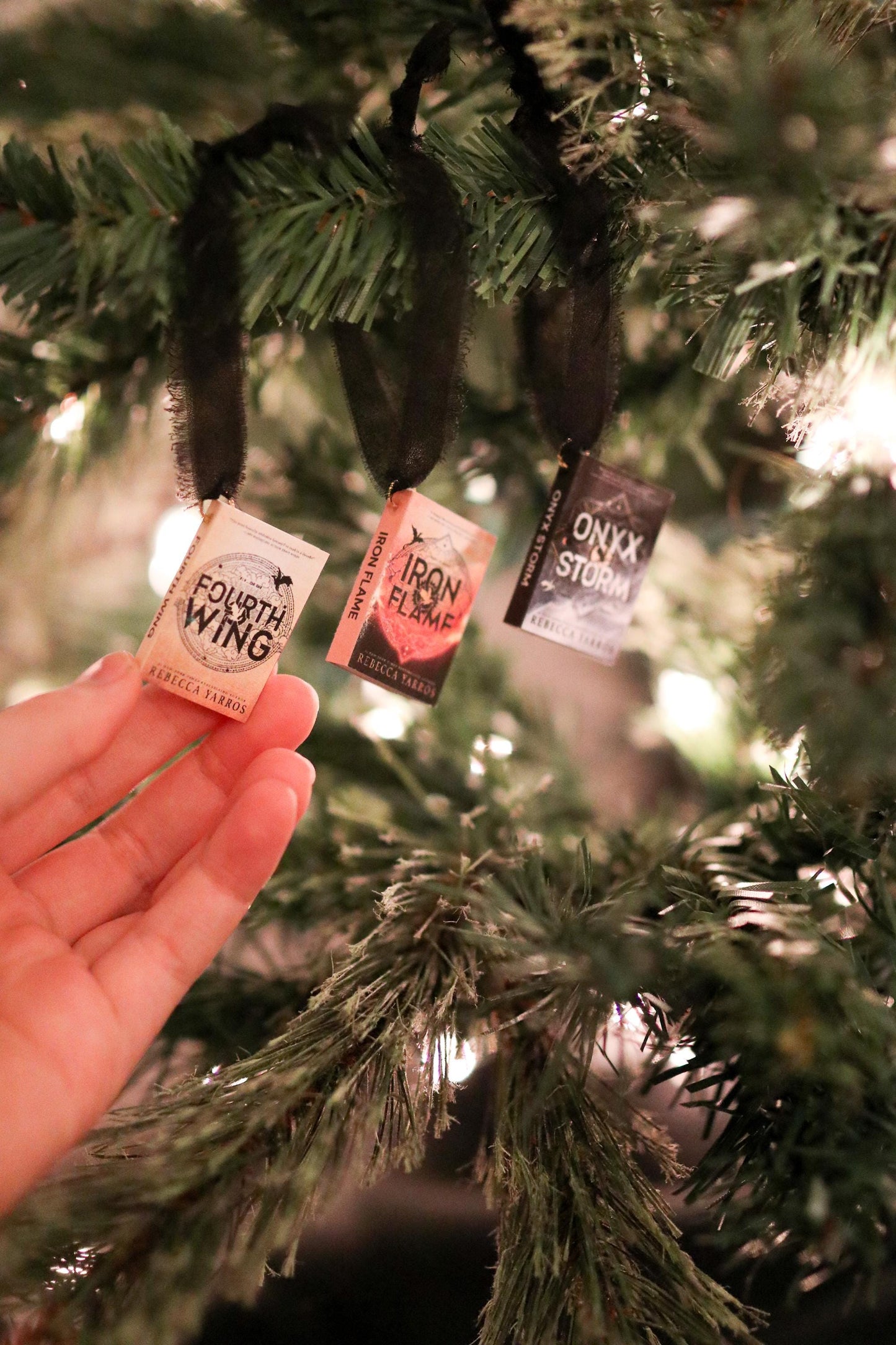 Fourth Wing Mini Book Ornaments