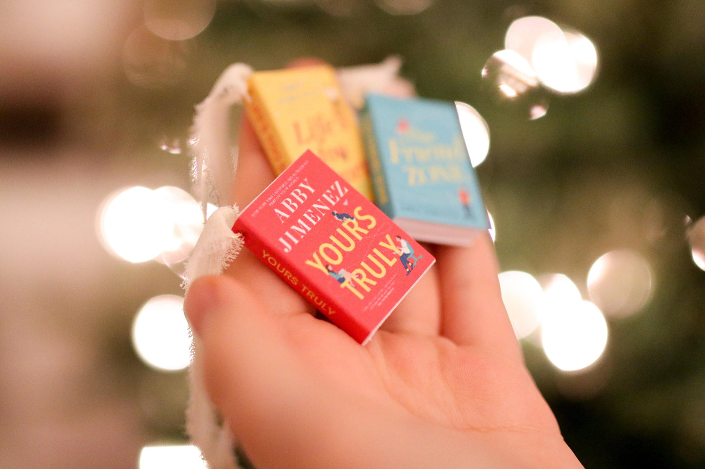 Abby Jimenez Inspired Mini Book Ornaments