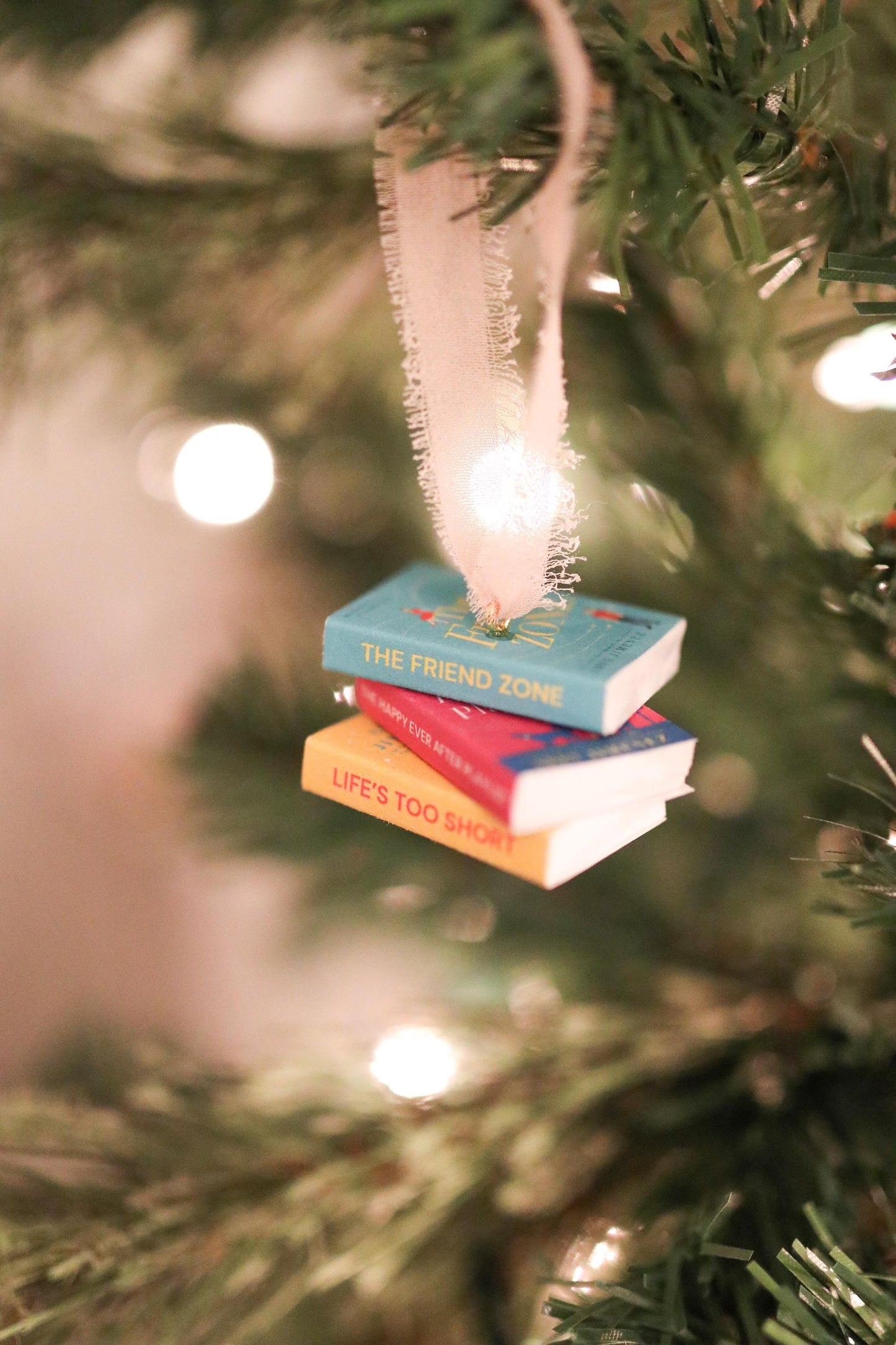 Abby Jimenez Mini Book Stack Ornament