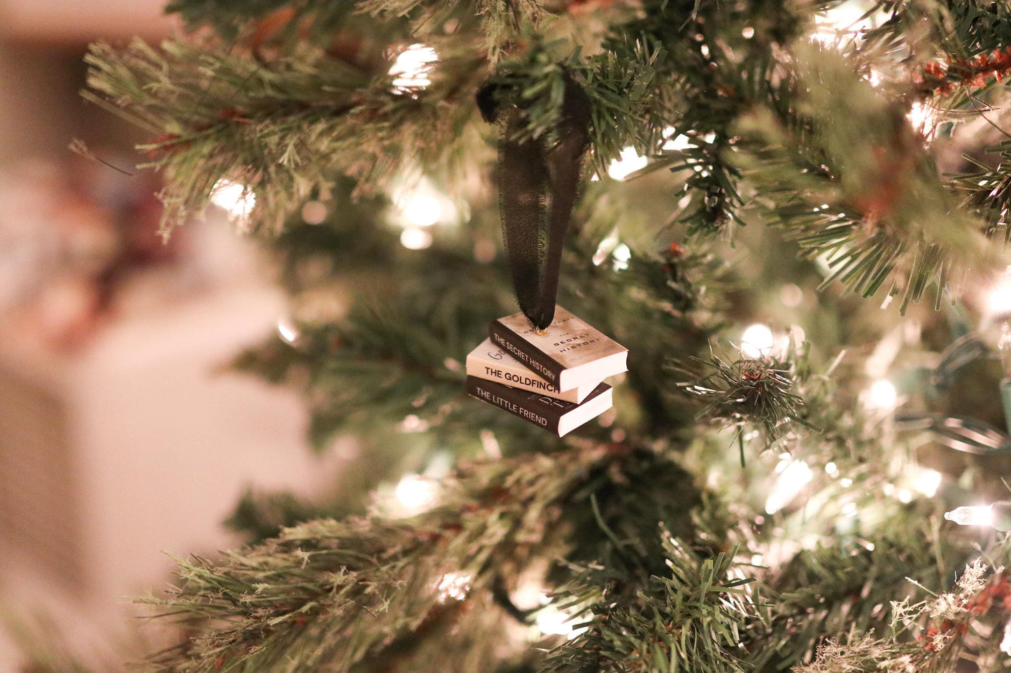 Donna Tartt Mini Book Stack Ornament