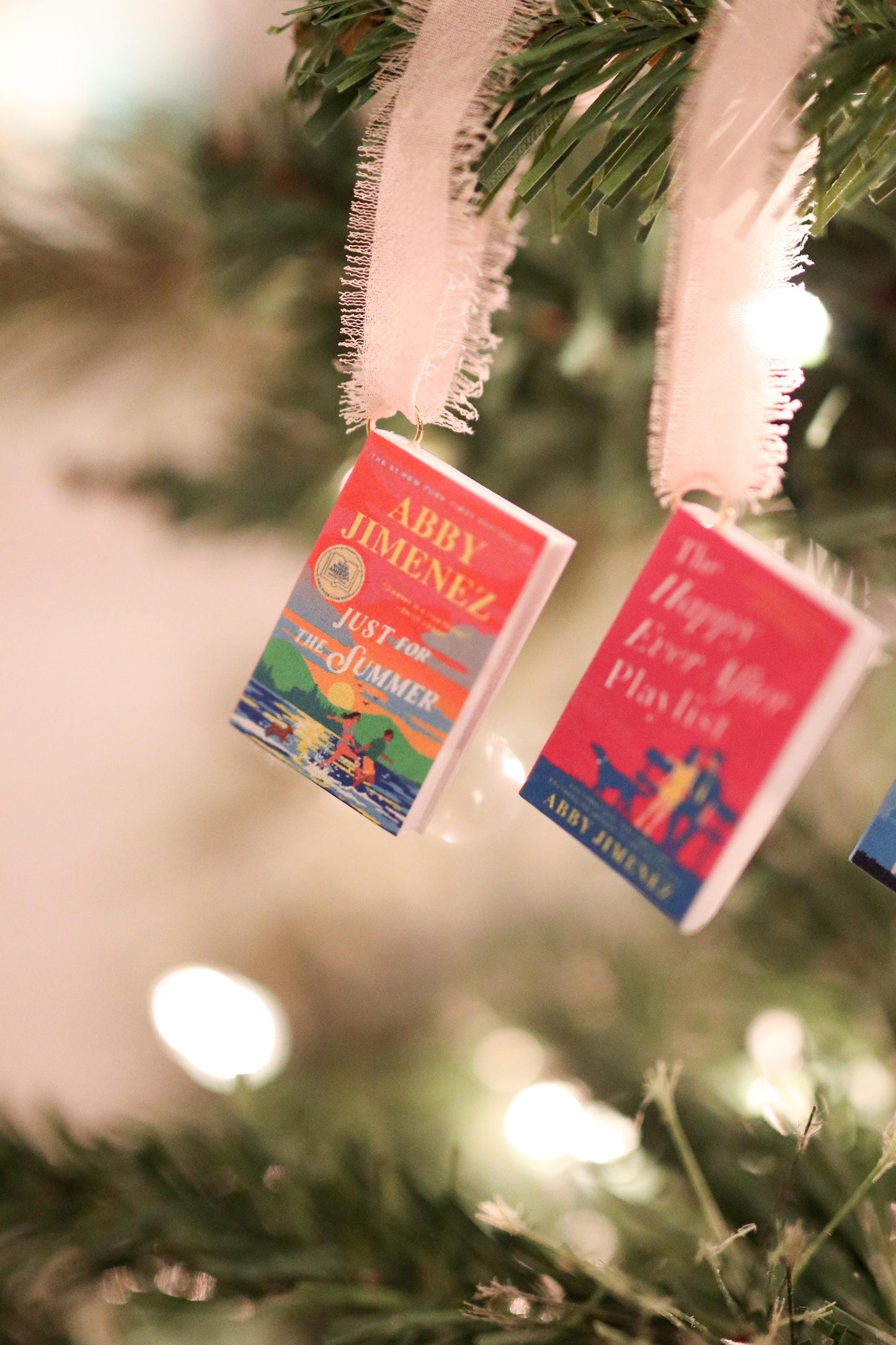 Abby Jimenez Mini Book Ornaments