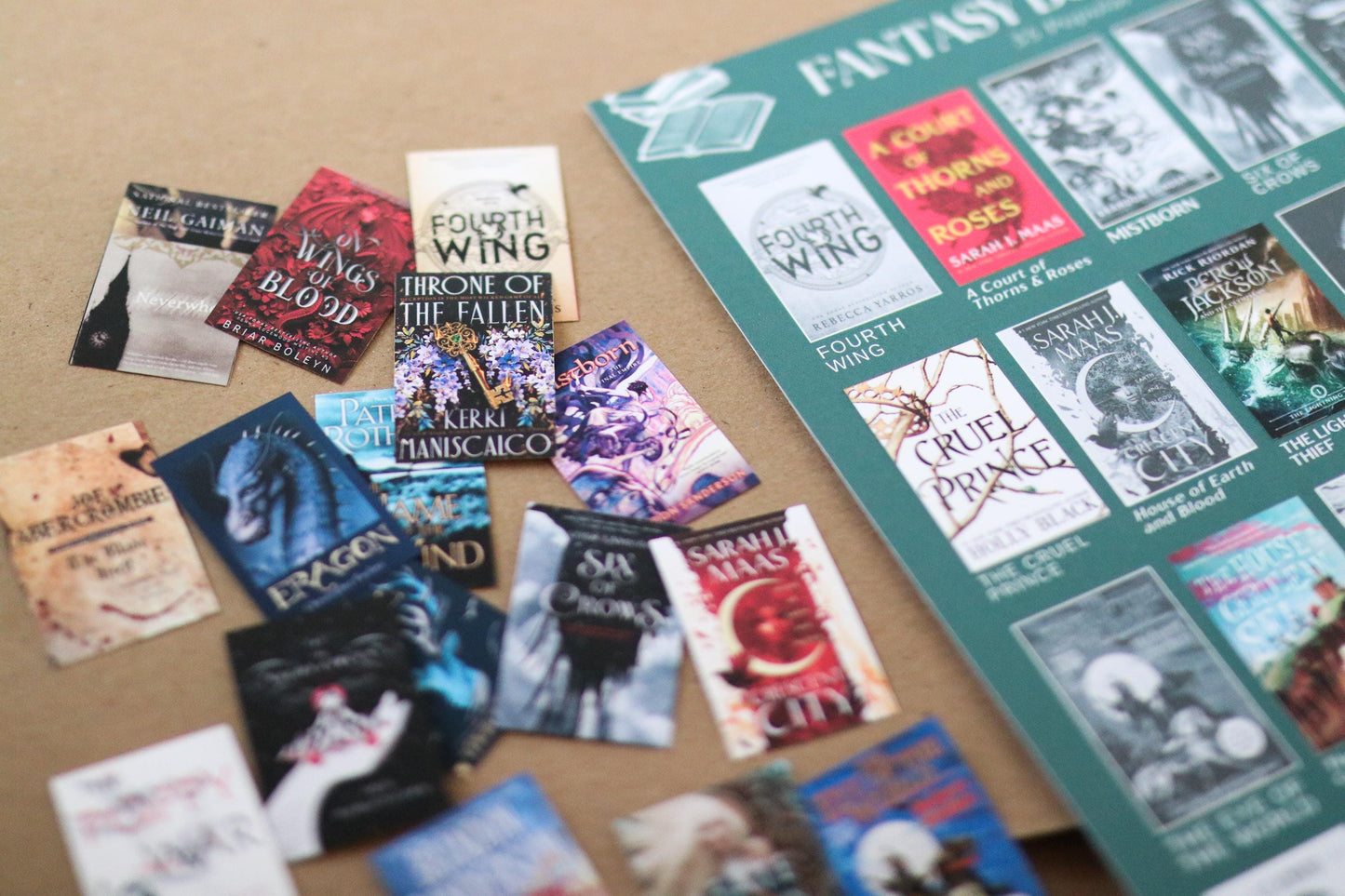 Fantasy Books Bucket List Sticker POSTER