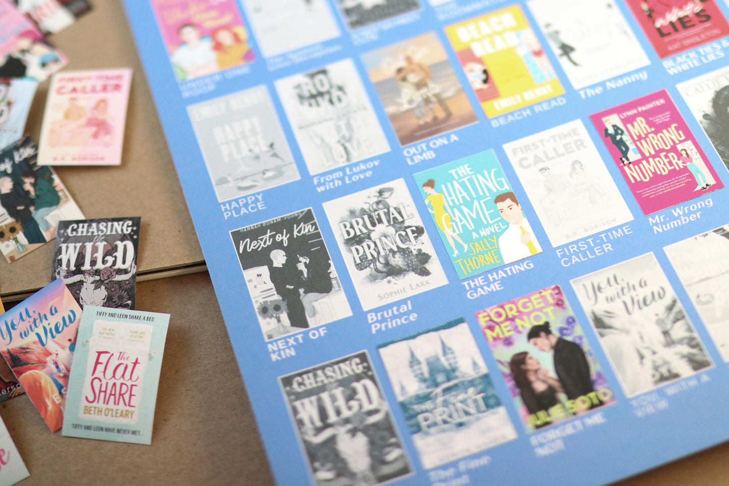 Forced Proximity Trope Books Bucket List Sticker POSTER