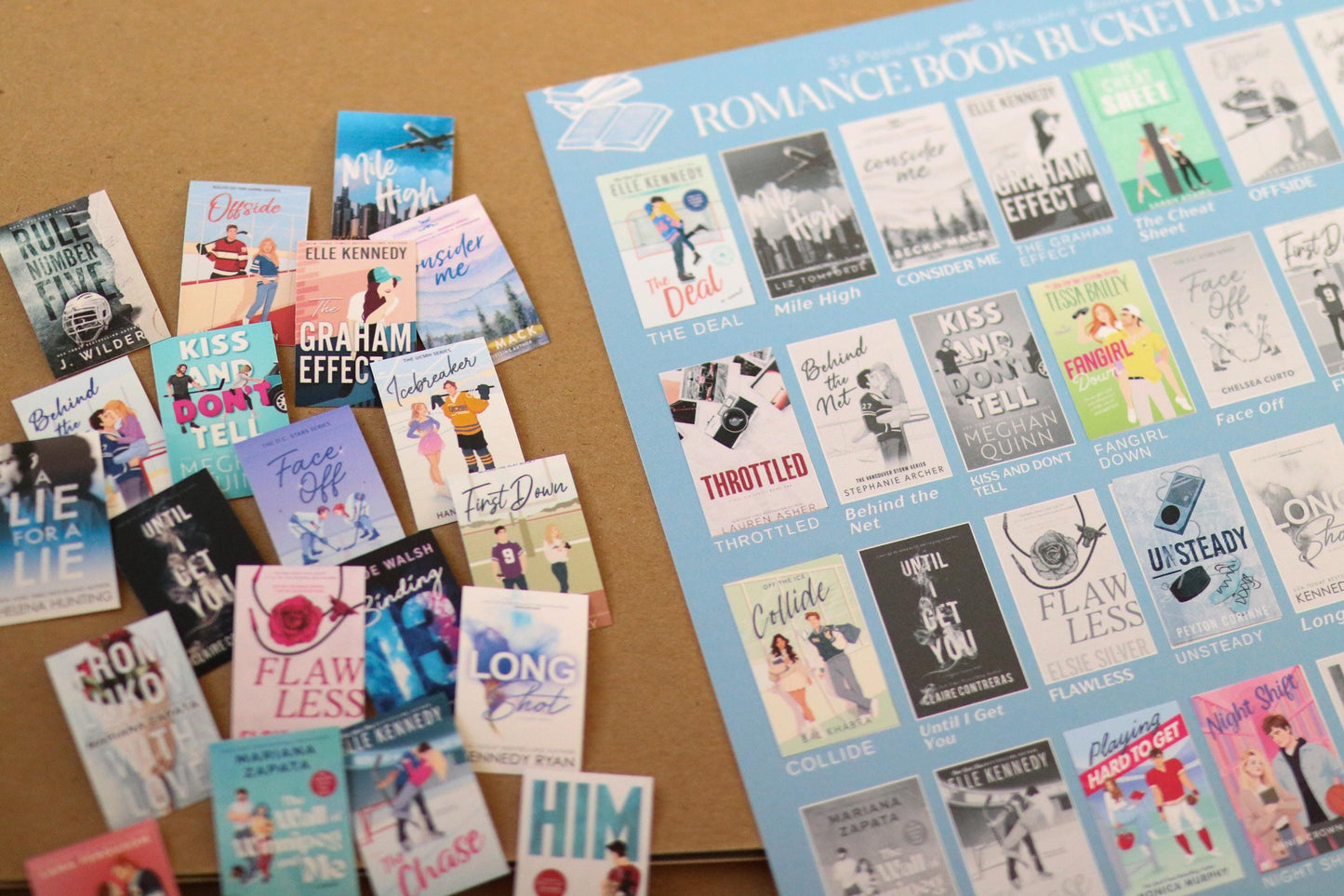 Sports Romance Books Bucket List Sticker POSTER