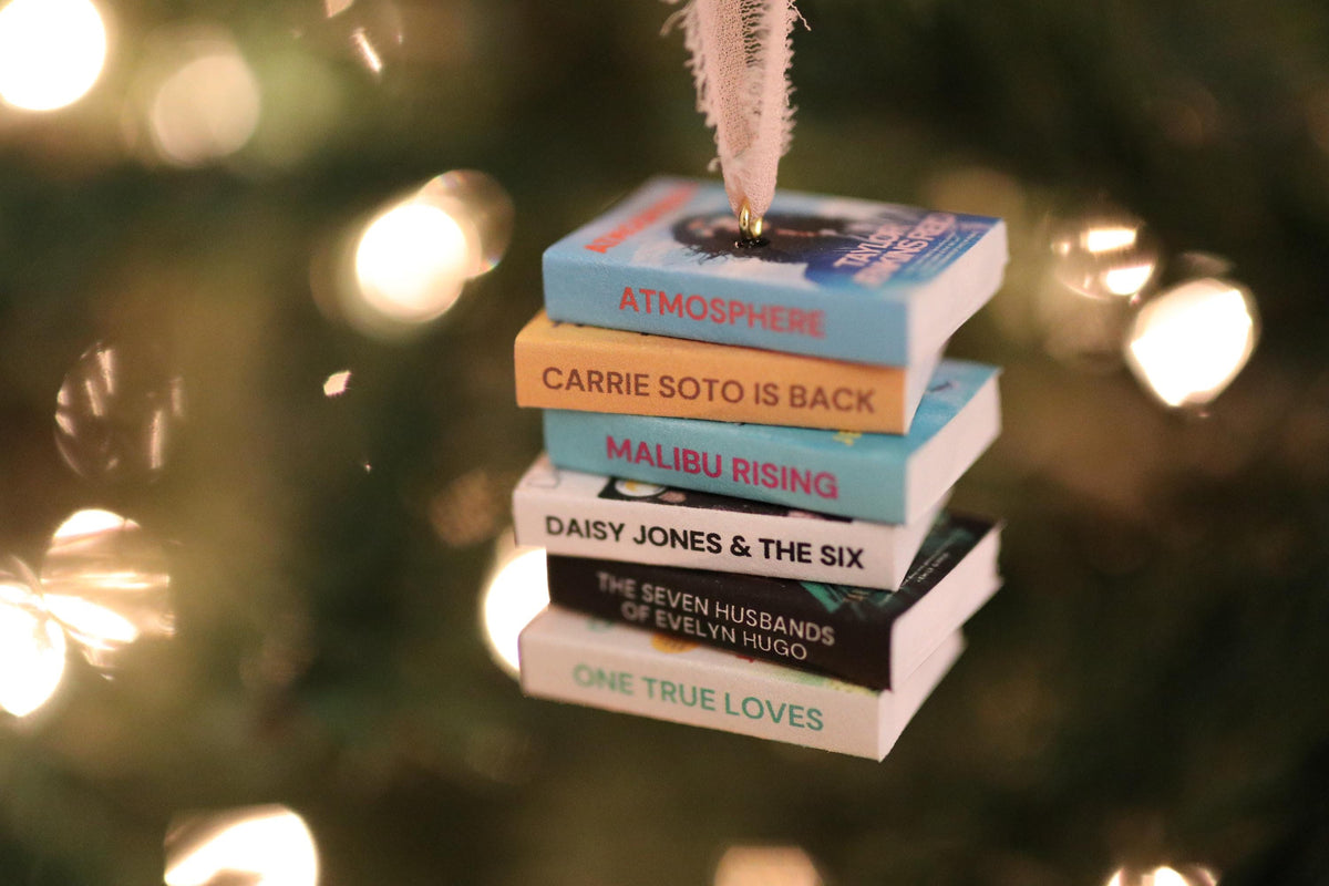 Taylor Jenkins Reid Mini Book Stack Ornament