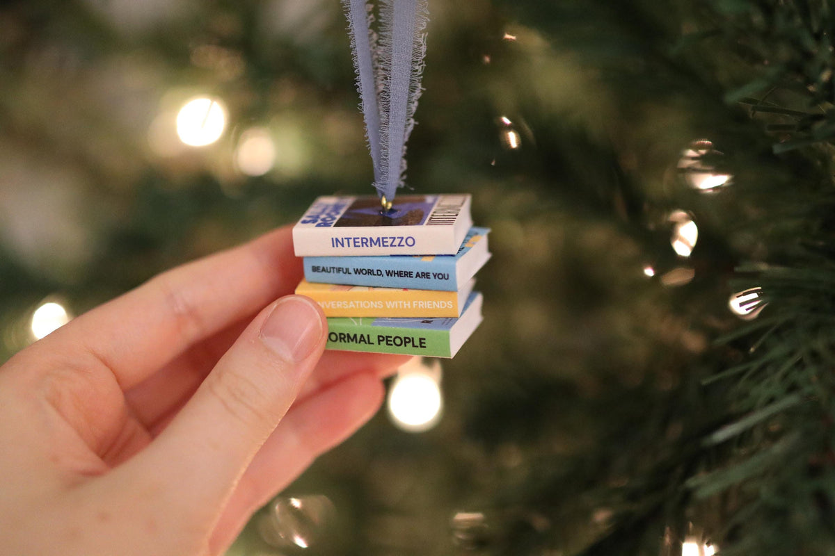 Sally Rooney Mini Book Stack Ornament