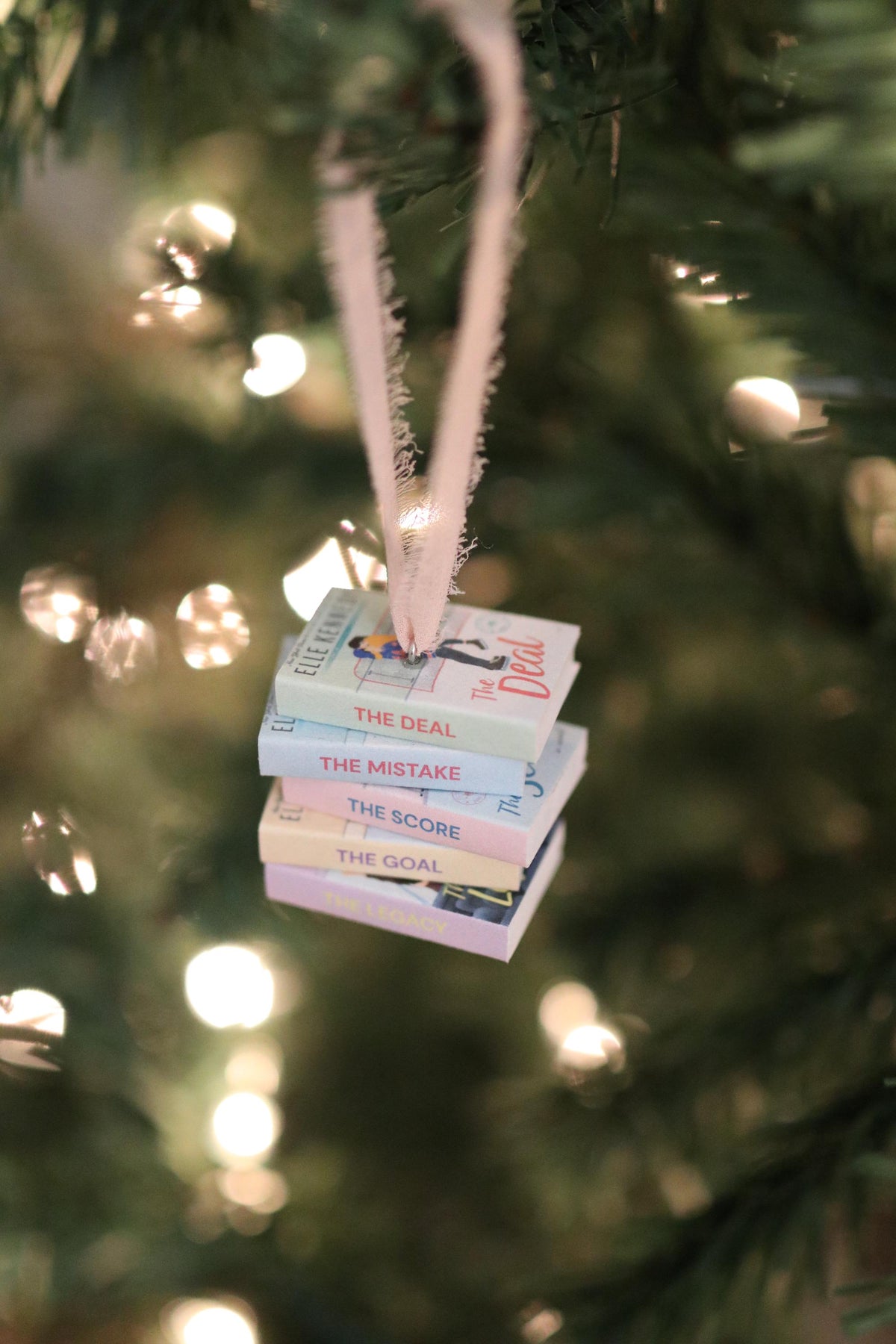 Off-Campus Mini Book Stack Ornament