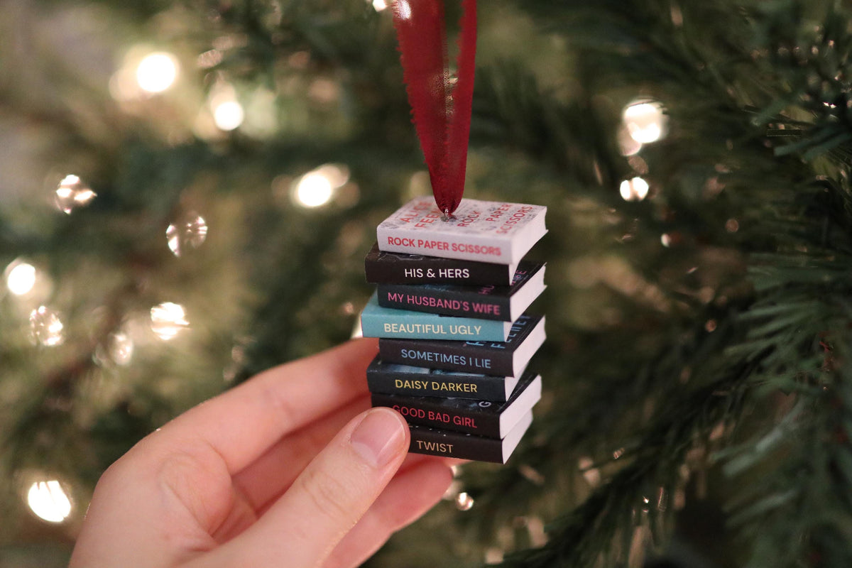 Alice Feeney Mini Book Stack Ornament
