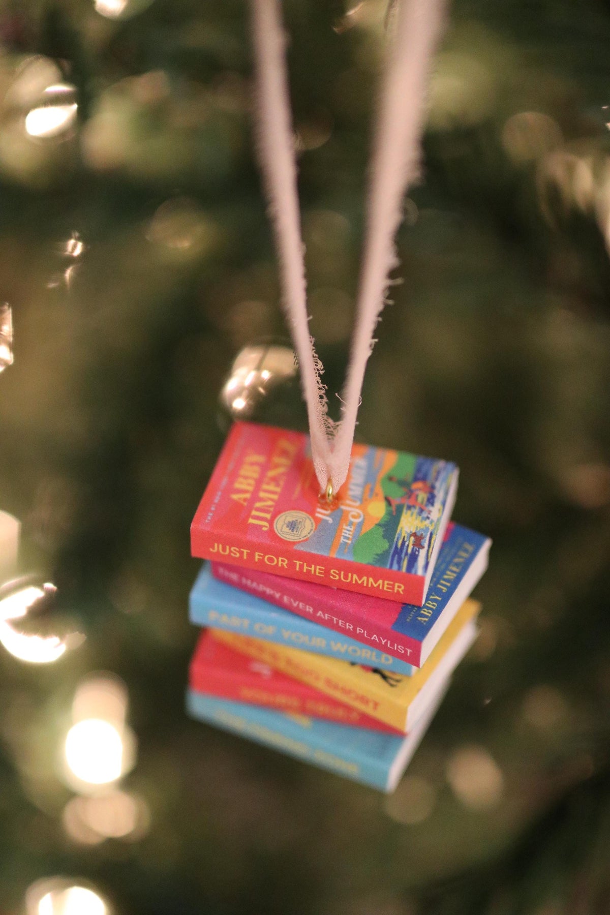 Abby Jimenez Mini Book Stack Ornament