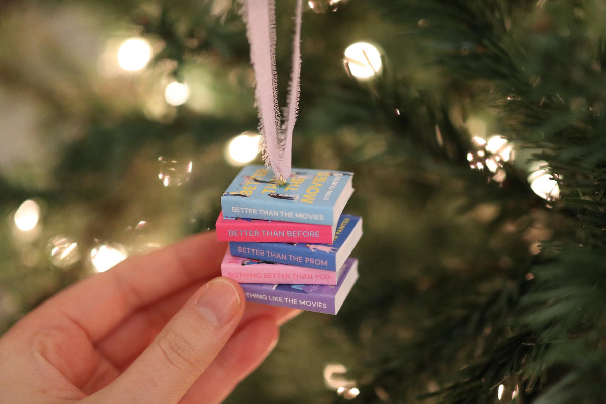Better Than the Movies Mini Book Stack Ornament
