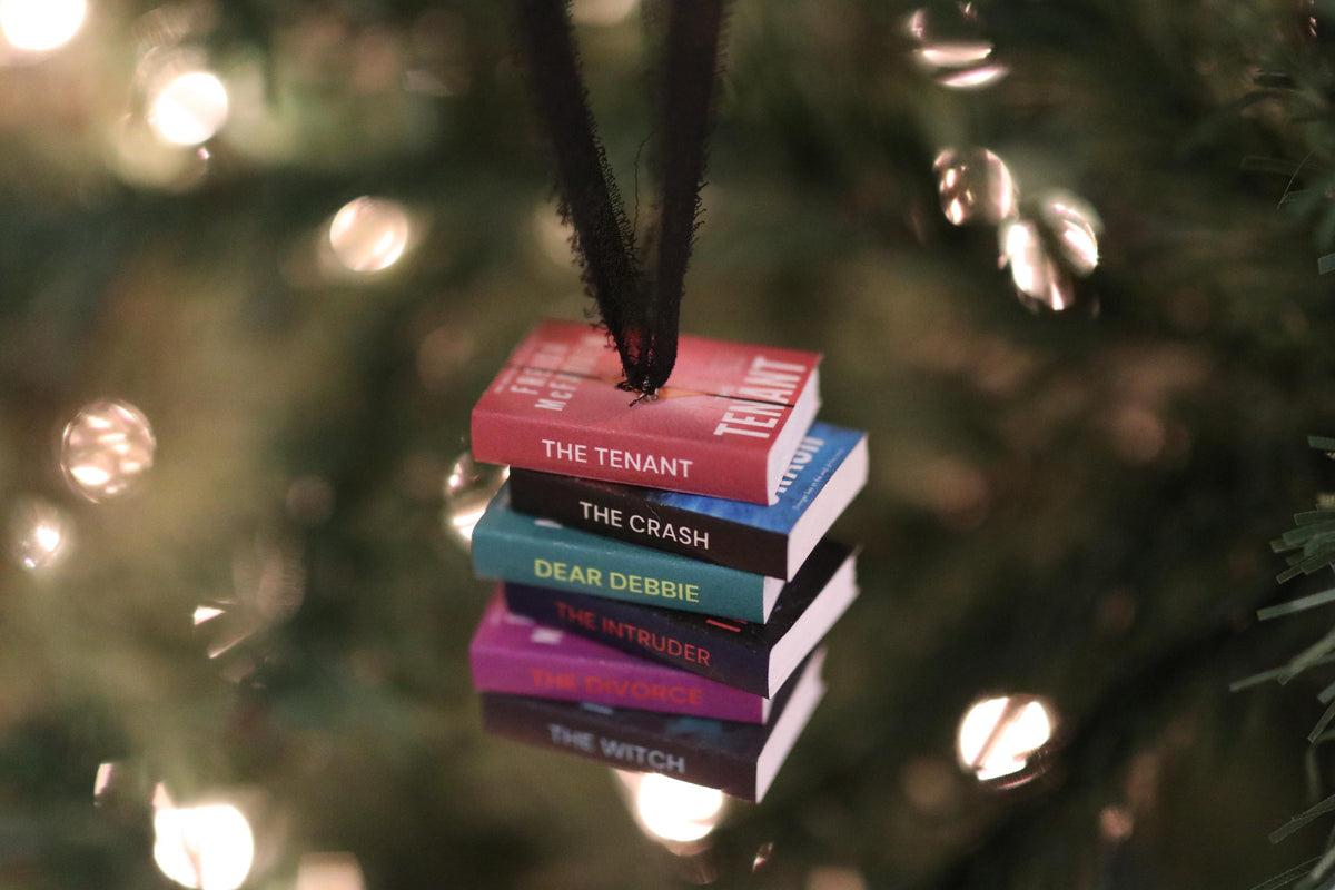 Freida McFadden Mini Book Stack Ornament