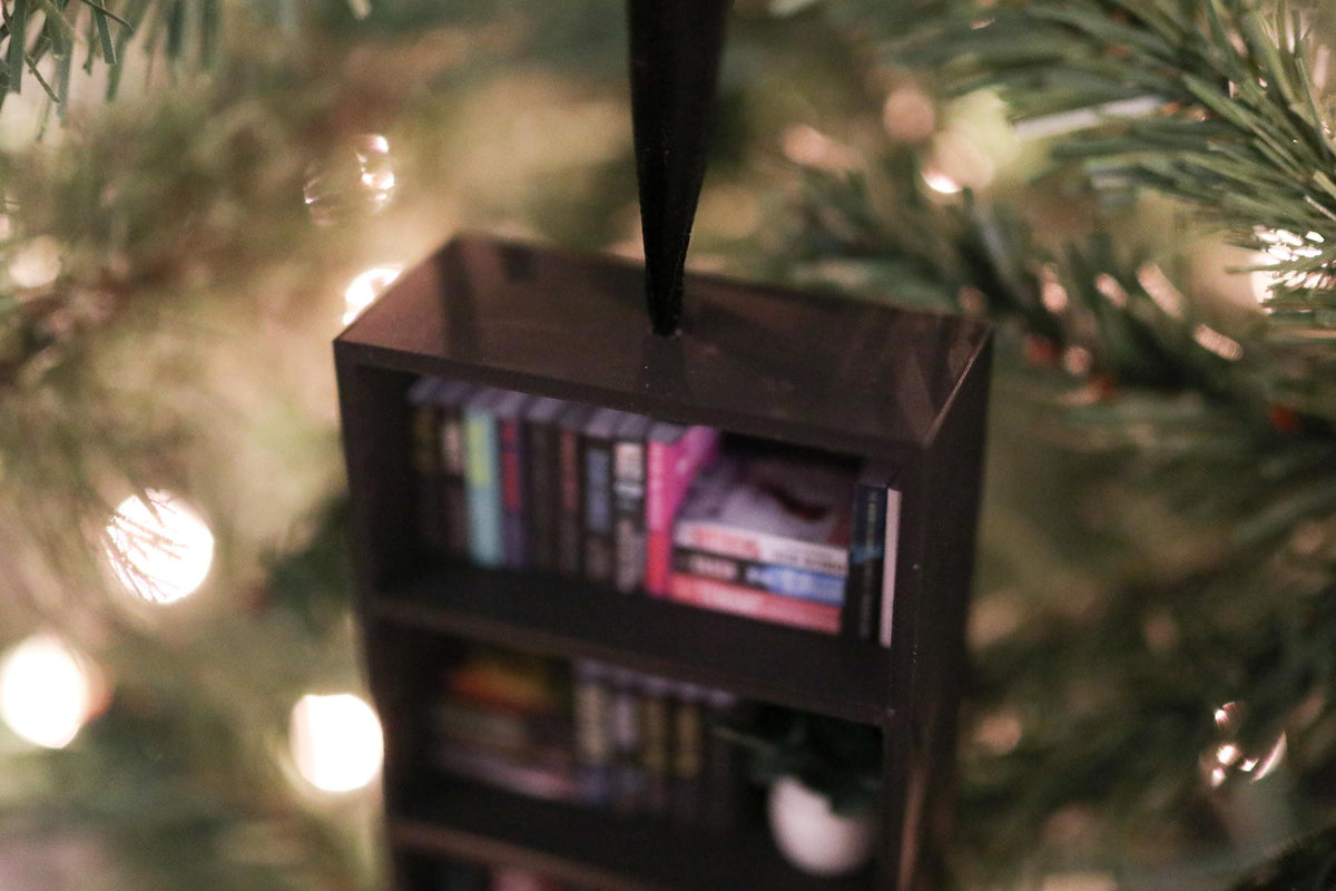 Handmade Freida McFadden Mini Bookshelf Ornament