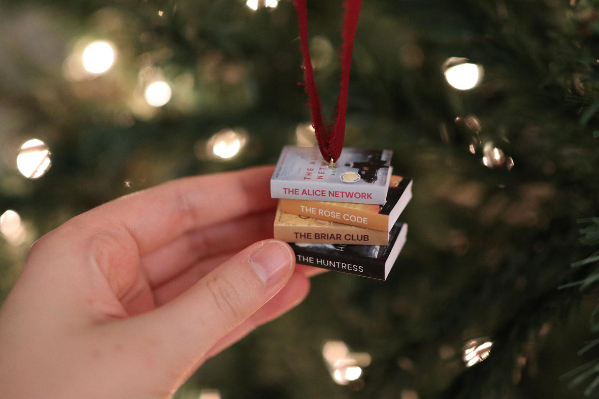 Kate Quinn Mini Book Stack Ornament