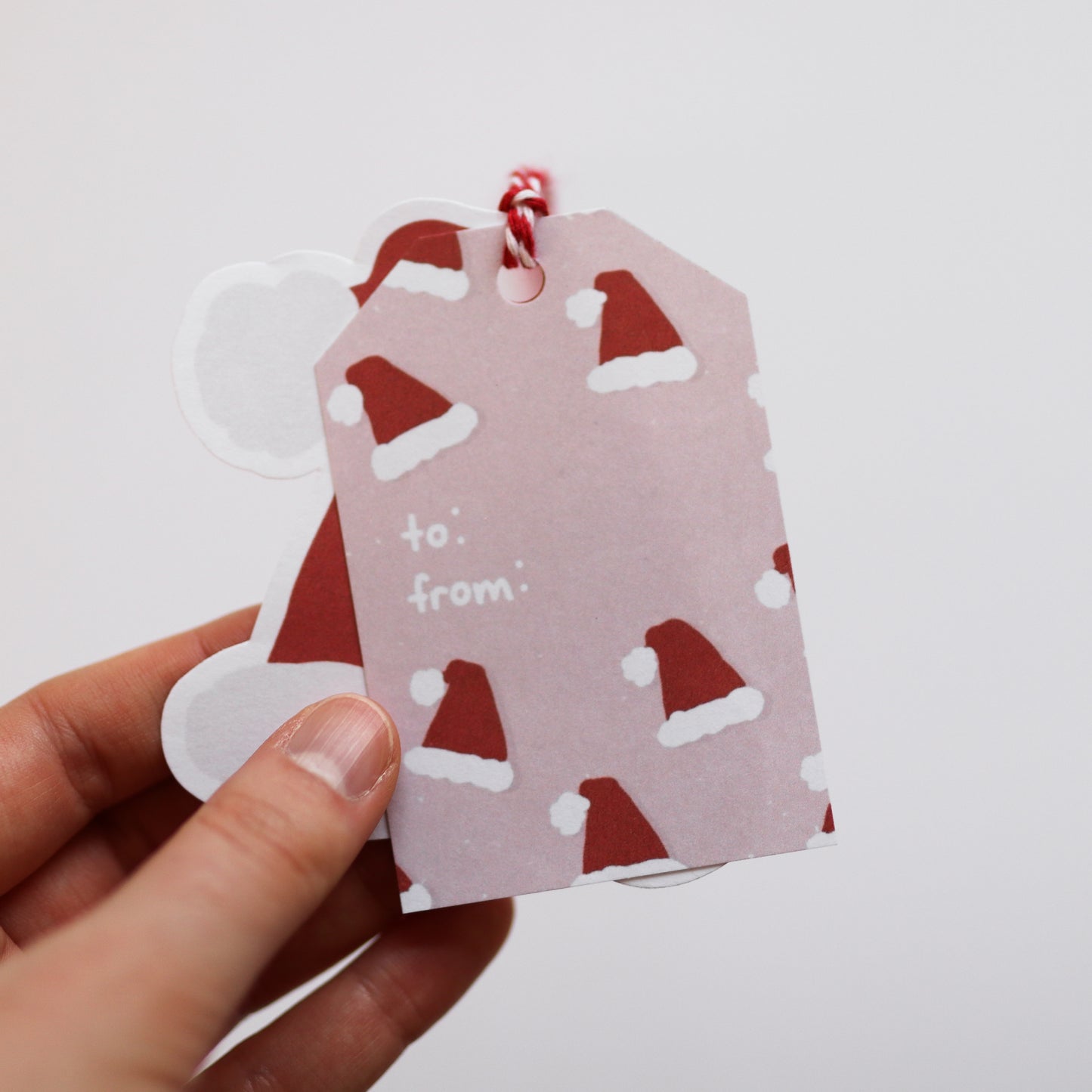 Merry Christmas Card and Gift Tag Set