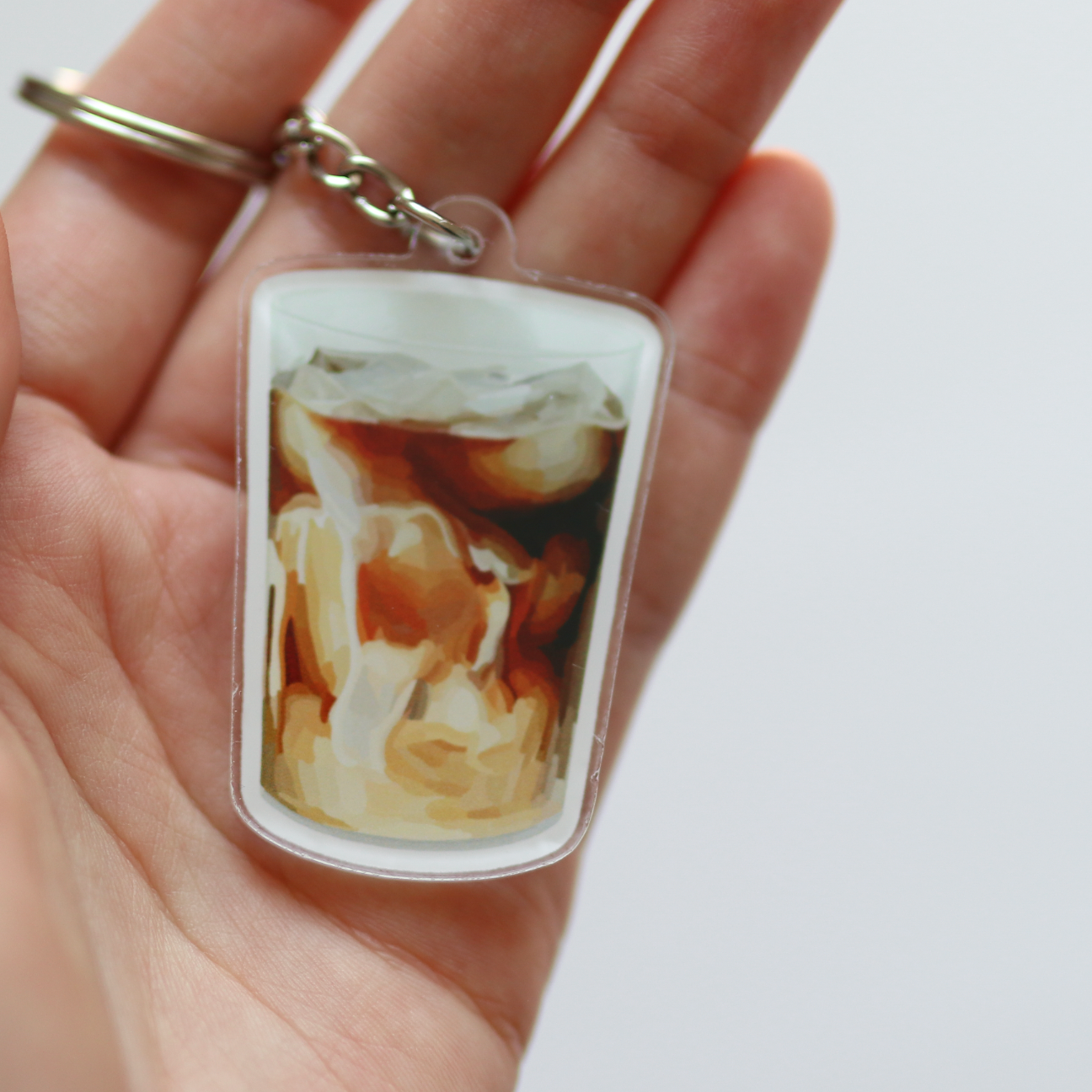Iced Coffee Acrylic Keychain