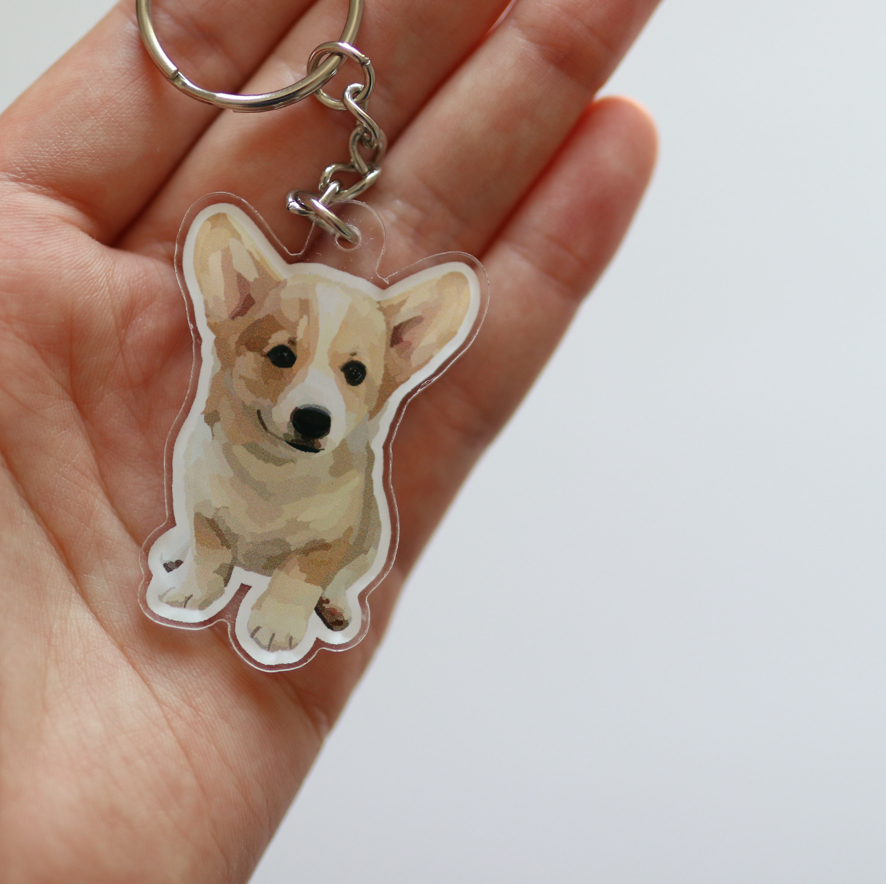Corgi Acrylic Keychain
