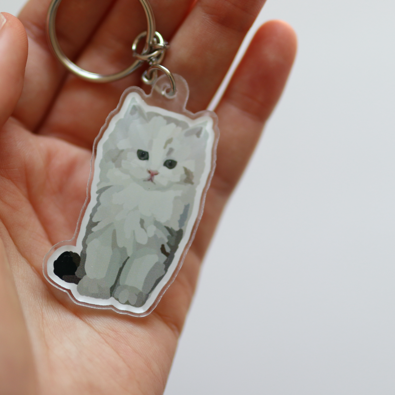Ragamuffin Kitten Acrylic Keychain