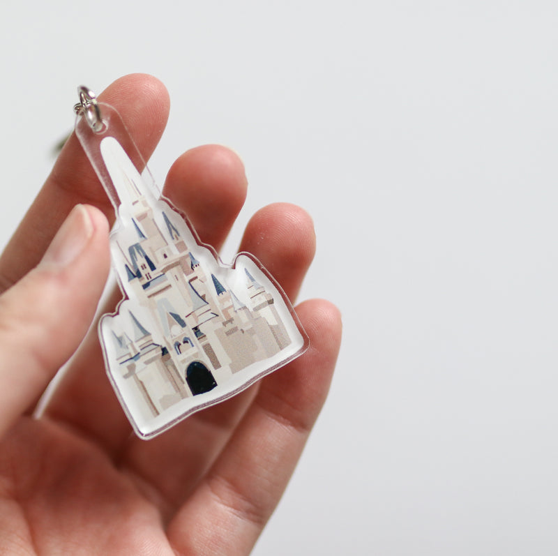 Castle Acrylic Keychain