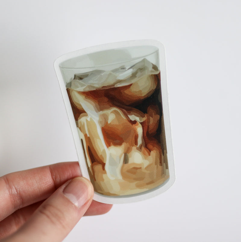 Coffee Clear Sticker