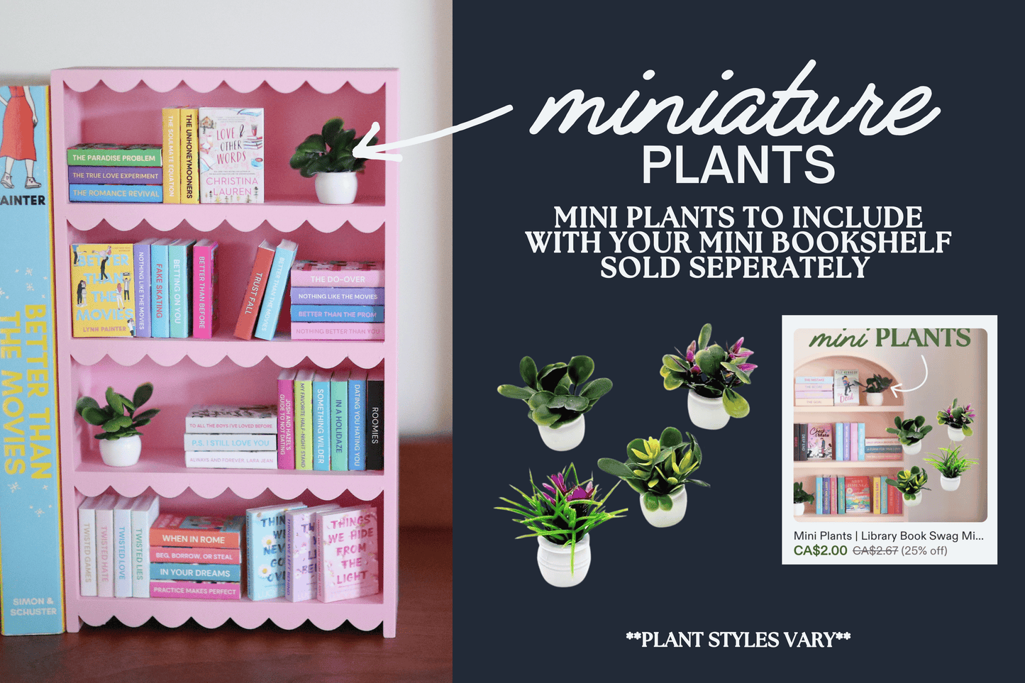 Mini Scalloped Bookshelf