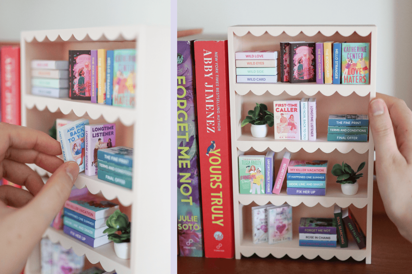 Mini Scalloped Bookshelf
