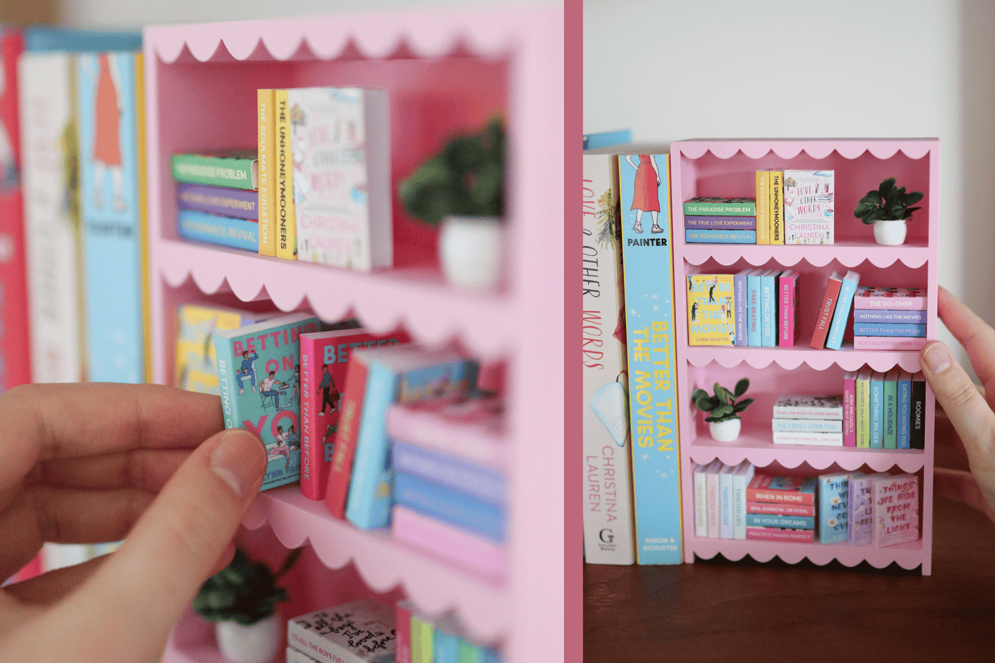 Mini Scalloped Bookshelf