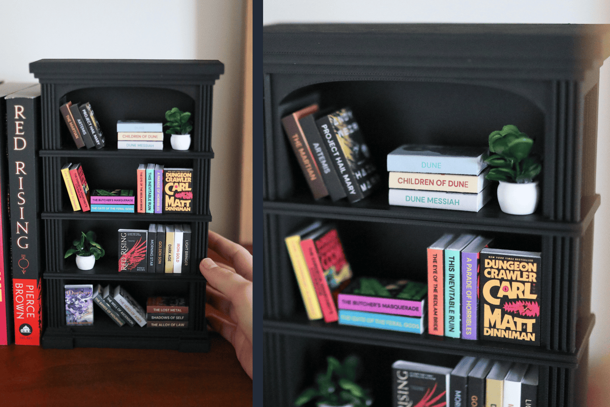 Mini Medieval Bookshelf