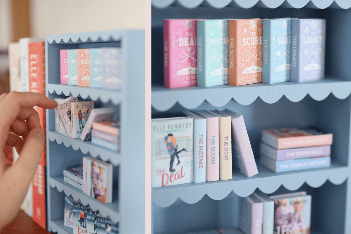 Mini Scalloped Bookshelf