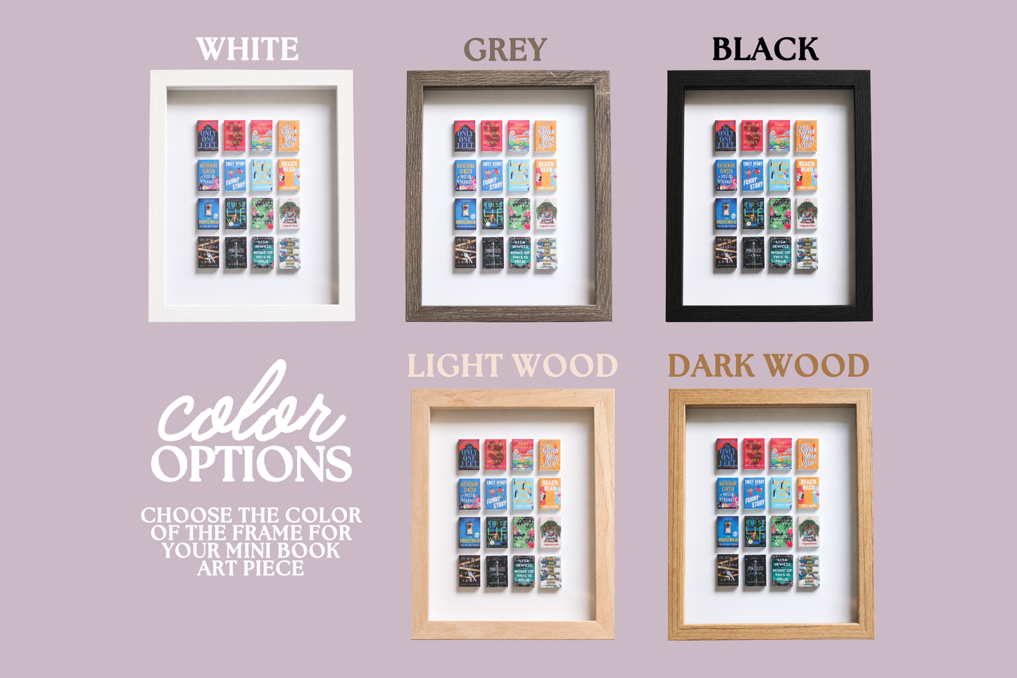 CUSTOM Handmade Mini Book Framed 3D Art Piece