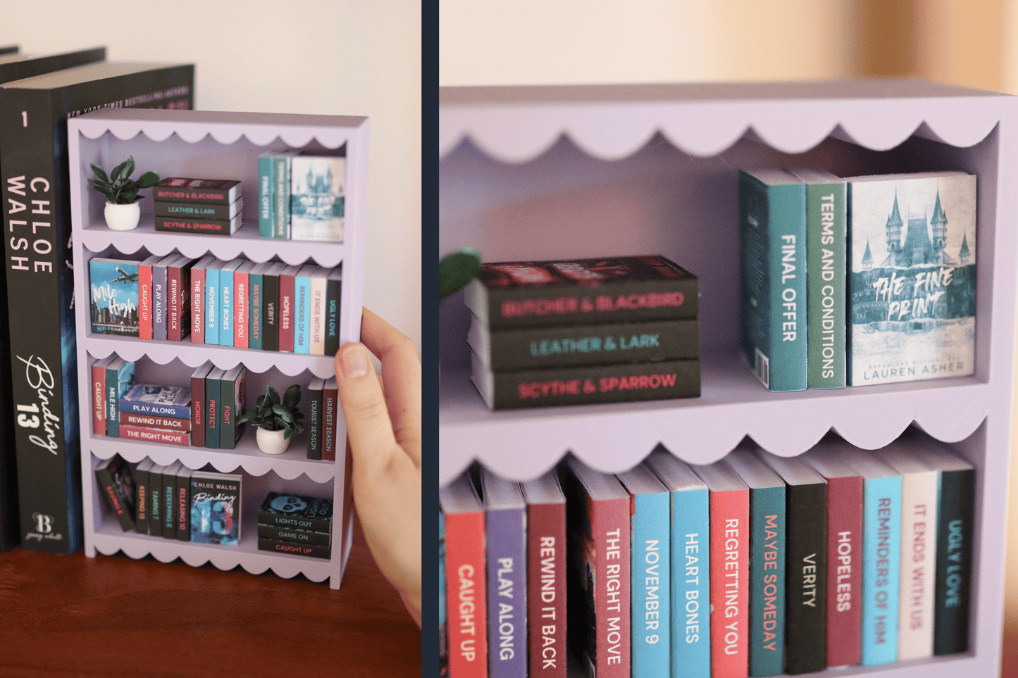 Mini Scalloped Bookshelf